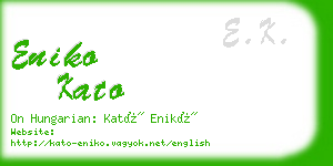 eniko kato business card